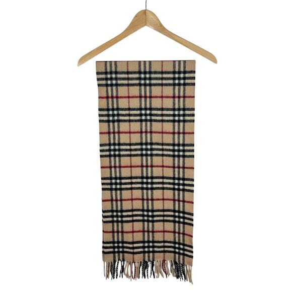Burberry Cashmere & Wool Nova Check Scarf - Picture 1 of 3
